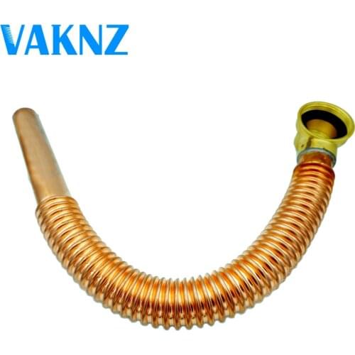 VAKNZ Bathtub Copper Drain pipe flexible drain pipe waste drain pipe for bathtub drain pipes
