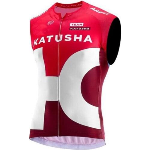 Windstopper 2016 KATUSHA TEAM 2 Colors Sleeveless Cycling Jacket Vest Gilet Mtb Clothing Bicycle Maillot Ciclismo
