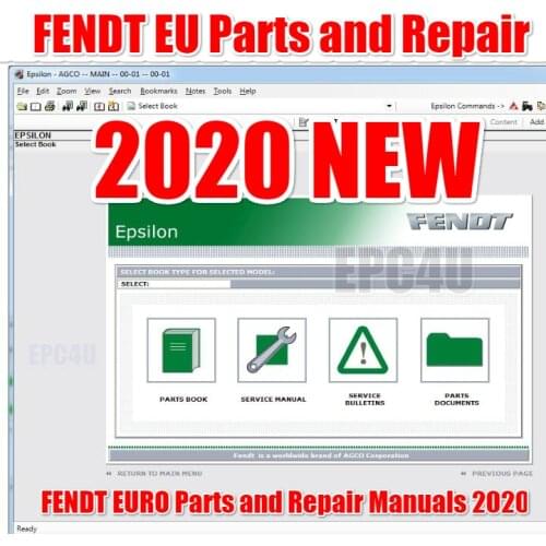 FENDT EURO Spare Parts Books and Repair Manuals 2020 NEW