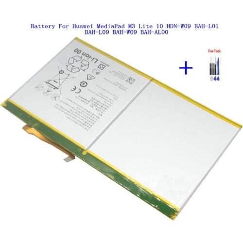 1x 6660mAh HB26A510EBC Battery For Huawei MediaPad M3 lite 10 Media Pad M3 lite10 Media Pad M3lite10 + Repair Tools Kit