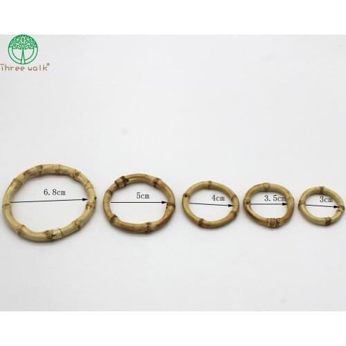 20pcs 5cm bamboo Ring DIY earrings Wood jewelry findings