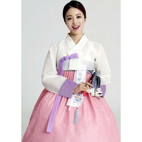 2019 Chic Fashion Hanbok Dress Hanbok Dress Custom Made Korean Modern Woman Hanbok High Waist Hanbok Top Selling Product In 2019