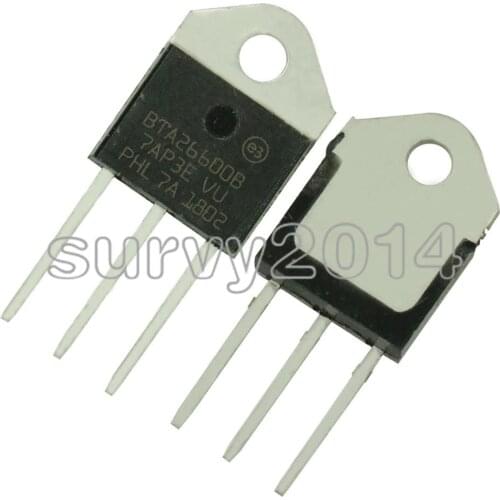 5pcs BTA26 BTA26-600B TO-3P BTA26-800BRG BTA26 600B 800V 25A bidirectional thyristor