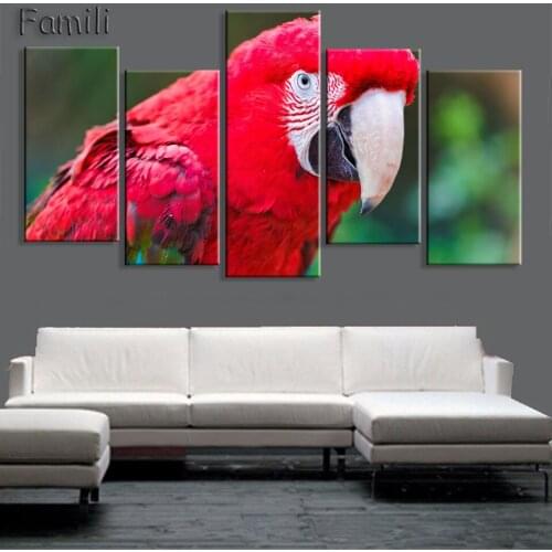 5 Piece Wall Art Painting Pigeon Resting Picture Print On Canvas Animal 4 5 The Picture Decor Oil For Home Decoration Prints
