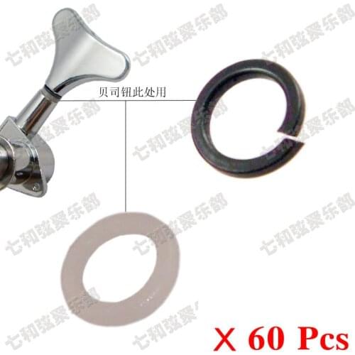 60 sets Bass Guitar Tuning peg Machine Heads Mounting Ferrules gasket Washers