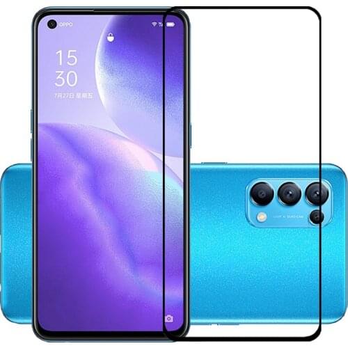 75 Pcs/Lot 2.5D Premium Tempered Glass for OPPO RENO5 5G Full Cover Screen Protector Protective Film for OPPO RENO5 5G