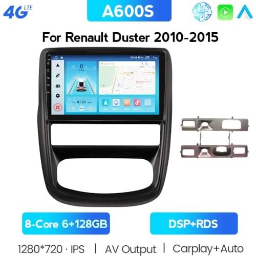 Car Radio Multimedia Video Player For Renault Duster 1 2010 2011 2012 2013 2014 2015 Navigation GPS 2 Din 4G Android 10 6G RAM
