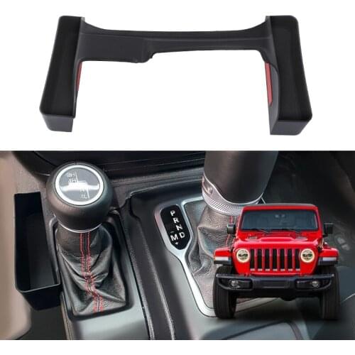 Car Storage Box Gear Shift Tray Organizer For Jeep Wrangler Rubicon JL Gladiator JT 2018 2019 2020 2021 4-Doors Stowing Tidying