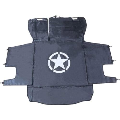 Pet Seat Proof Covers Dog Seat Covers for Jeep Wrangler JK JL 4-Door 07-19 Hammock with Waterproof Stain-Resistant Hypoallergeni