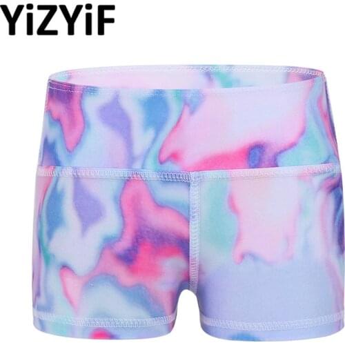 Kids Girls Shorts Ballet Dance Gymnastic Shorts Boy-cut High Waist Bottoms Active wear Shorts Sports Workout Ballet Dance Shorts