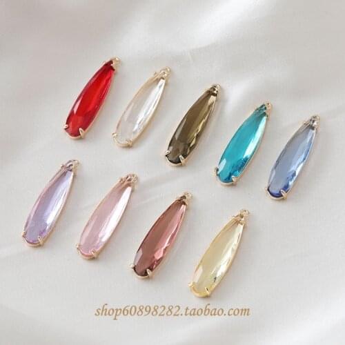 Long water drop bag edge water drill cutting face pendant diy earpiece hand for material accessories