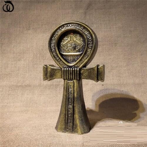 Egypt Rune Card Of Life Arts Sculpture Home Decor Souvenir Statue Resin Craft Creativity Desk Decoration Birthday Gifts R7222