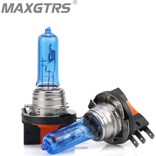 2x H15 Halogen Lamp 12V 15/55W 5000K HeadLight Bulb Dark Blue Glass Car Light Super White For Volkswagen AUDI GOLF