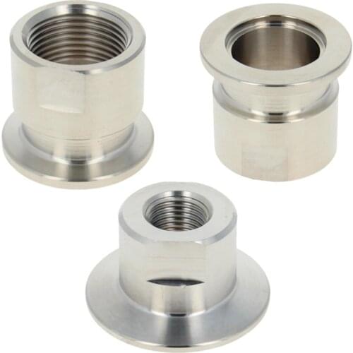 KF-16~ KF-25 3/4"~1" PT Female Thread Flange Fitting Adapter Vacuum Flange Fitting Stainless Steel Cutting Both Side