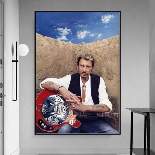 French Rock Star Johnny Halliday Wall Art Home Decor Diamond Painting Mosaic Full Drill Rhinestone Cross Stitch Kits Embroidery