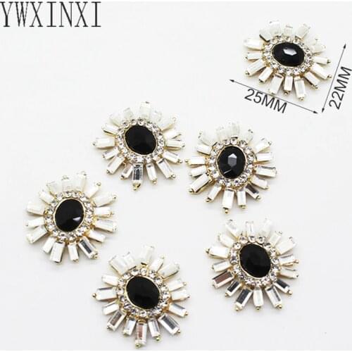 New 10 pcs/set Jewellery Accessories Handmade Accessories and Parts Rhinestone Crystal Making Handmade Bow Decoration
