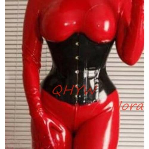 New sexy exotic women female handmade Latex customize Corset 1mm Fetish costume cosplay