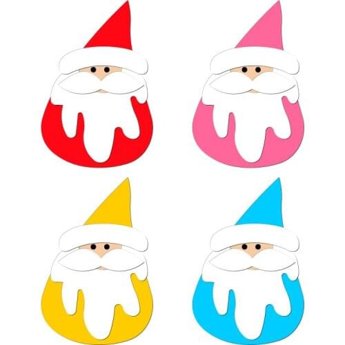 New Santa Claus Wooden Die Scrapbooking C2834 Cutting Dies Multiple Sizes Compatible With Most Die Cutting Machines