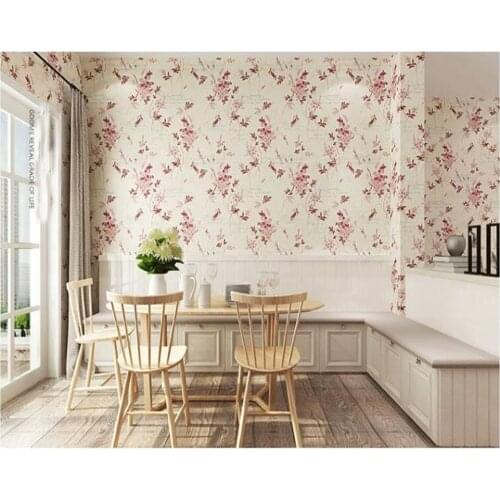 Beibehang papel de parede American rural non-woven fabric floral European retro wallpaper hudas beauty bebang papier peint