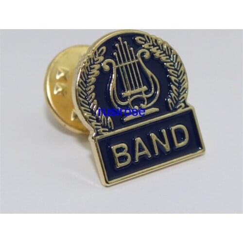 Personalized metal chest badge custom, soft enamel LOGO badge, sky blue brooch custom