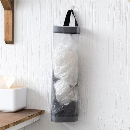 Plastic Bag Dispenser Creative Wall Hanging Plastic Bag Holder Grocery Bag Saver Net Woven Onion Storage Bag for kitchen