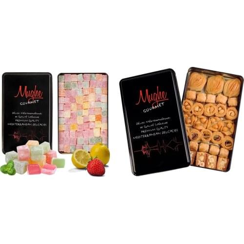 Mughe Gourmet Gift Basket Super Pack of Three Xsmall Baklava