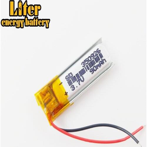 Portable 3.7V 90mAh Li-Po Lithium Battery 350926 Rechargeable Batteries For MP3 MP4 Bluetooth Headset GPS pos machines
