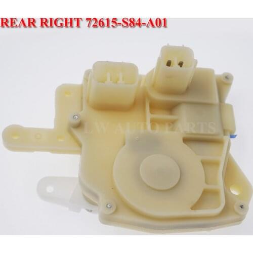 Door Lock Actuator rear Right Passenger Side for Honda For Civic Accord For Odyssey 72615S84A01 Acura crv Insight 72615-S84-A01