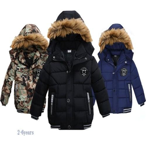 NEW High Quality Winter Child Boy Down Jacket Parka Big Girl Thicking Warm Coat 2 3 4 5 6 Year Light Hooded Outerwears