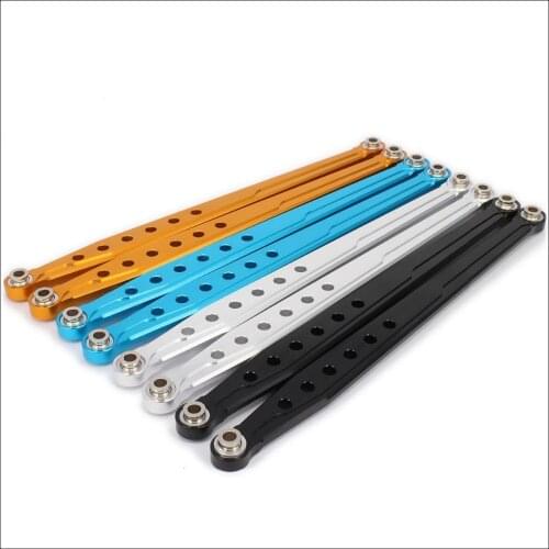 RCAWD 2PCSAluminum Rear Suspension Links Bracket Rod For Rc Car 1/10 Axial Scx10 Machined Alloy Upgraded Hop-Up Parts SCX0010