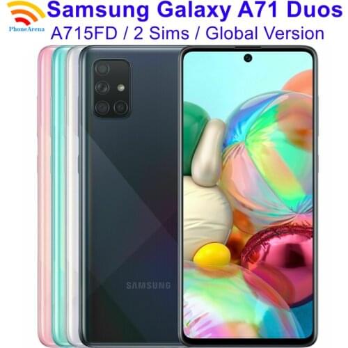 Samsung Galaxy A71 A715FD 90% New Unlocked Dual Sim Mobile Phones 6.7" 6GB RAM 128GB ROM Snapdragon Octa Core NFC 4G LTE