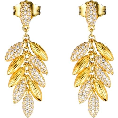 Shine Floating Grains Earrings Sterling silver Jewelry Earrings For Woman Make Up Valentines day Fashion Earrings