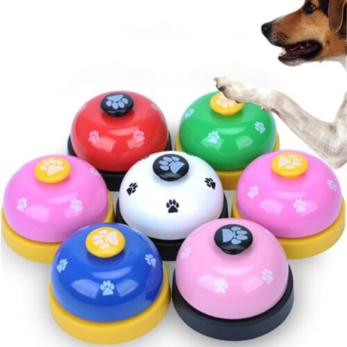 Dog Pet Call Bell Feed Cat Bell IQ Training Interactive Toy Pet Toy Eat Food Feeding Reminder Called Dinner Bell Cat Supplies