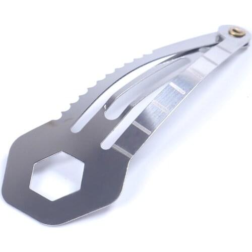 Outdoor Mini Tool Multi Functional Hair Clip Stainless Steel Screwdriver Fixture EDC