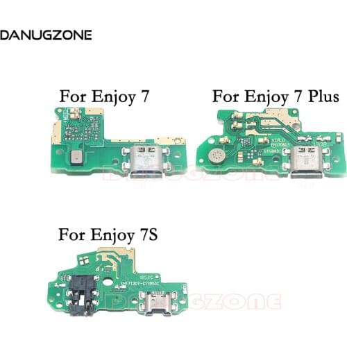 USB Charging Dock Socket Jack Port Plug Connector Charge Board Flex Cable For Huawei Enjoy 7 Plus 7Plus 7S