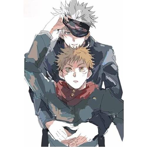 Personality Jujutsu Kaisen Car Stickers Motorcycle Windows Refrigerator Decal Cartoon Surfboard Vinyl Car Wrap Apply To Car Door