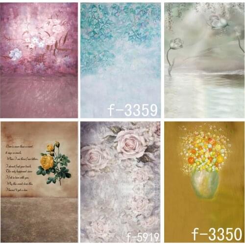 SHENGYONGBAO Vintage Oil Painting Flower Photography Backdrops Children Portrait Background For Photo Studio Props 21514 AF-28