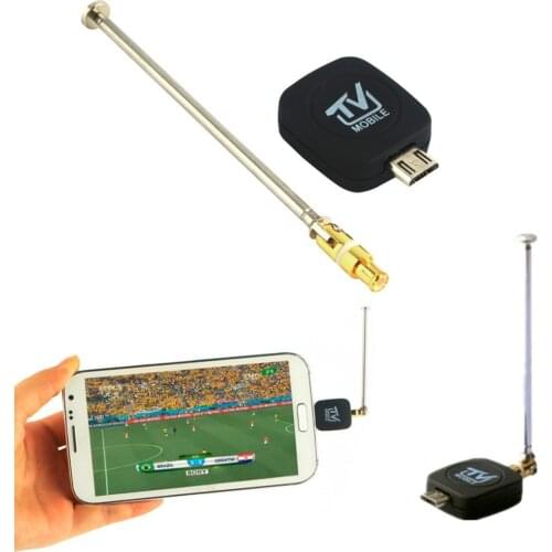 1 pc Mini Micro USB DVB-T Input Digital Mobile TV Tuner Receiver for Android 4.1-5.0 EPG Supporting HDTV Receiving