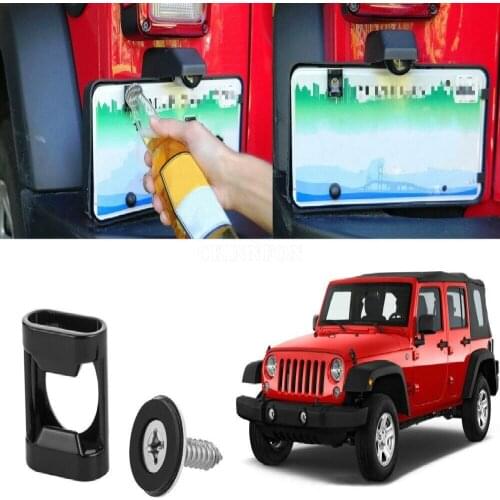 100Pcs/Lot For Rear License Plate Mounted Bottle Opener Tailgate Accessory For Jeep Wrangler