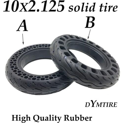 10x2.125 Solid Tubeless Tyre for Electric Scooter 10 Inch 10*2.125F High Quality Rubber Wear-Resistant Explosion-Proof Tire
