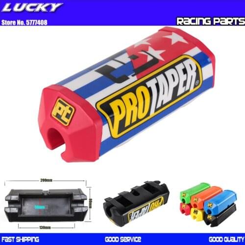 2.0 Square Handlebar Bar Pad Fat Bar Pad Chest Protector Cross Bar fit 1-1/8 Handle Bar Motorcycle Dirt Bike Pit Bike