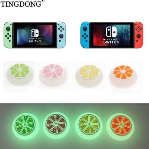 200X For Nintend Switch NS Joy-Con Joystick Analog Thumb Stick Grip Rocker Caps Cover Luminous Anti Skid Light in the Dark Caps