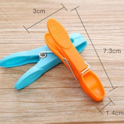 24pcs Plastic Clothes Pins Strong Clips with Spring Laundry Storage Clothes