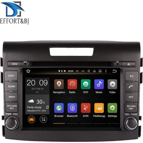 7 Inch Android 9.0 Octa Core 4GB+32GB Car PC GPS Head Unit For Honda CRV 2012-2016 Radio Stereo DVD BT Steering wheel multimedia