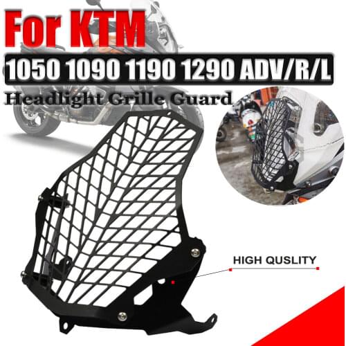 For KTM 1050 1090 1190 1290 Super ADV R L 2013-2018 CNC Motorcycle Accessories Headlight Guard Protective Cover Head Lamp Grille