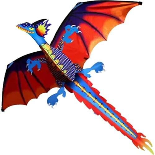 Supersize Dragon Kite for Kids Adults Colorful Toy Park Flying Game with Flying Tools Quilaty Cloth 140x120cm
