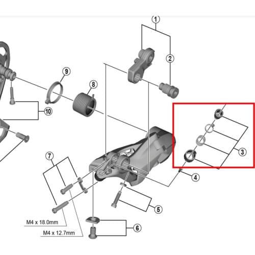 Shimano Ultegra RD-R8000/RX800 Rear Derailleur Cable Adjusting Bolt Unit Y3E998030