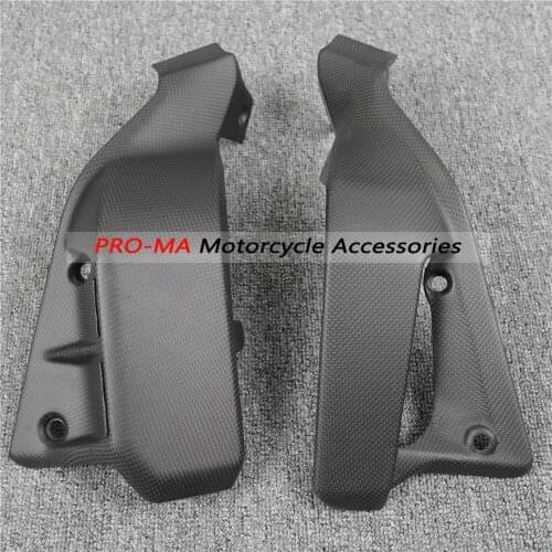 For Ducati Scrambler 2017-2018 Coffee Racer Full Carbon Fiber Motorcycle Accessories Water Tank Side Plate Radiator