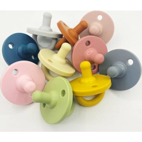 Flexible Baby Silicone Pacifier Infants Teething Chewing Supplies Newborn Comfort Appease Nipple Dummy Soother Teether Nursing A
