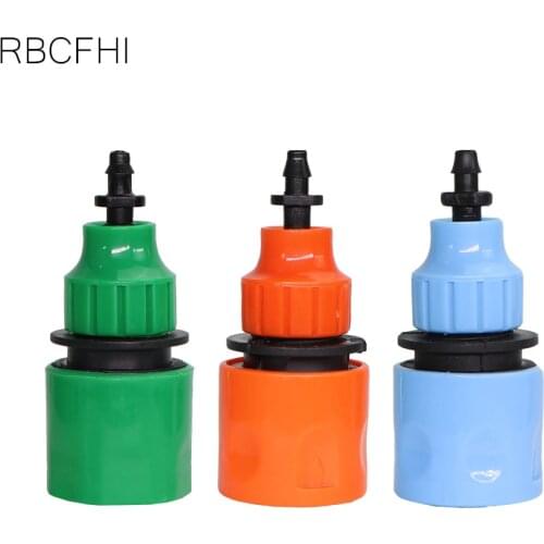 RBCFHl 2PCS Garden Quick Connecter Drip Tap for Irrigation 1/2'' 3/4'' Female to 8/11 4/7mm Tubing Hose Irrigation Tool